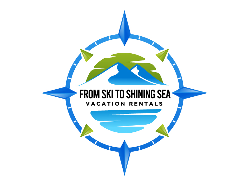 "From Ski to Shining Sea" Vacation Rentals logo design by sakarep