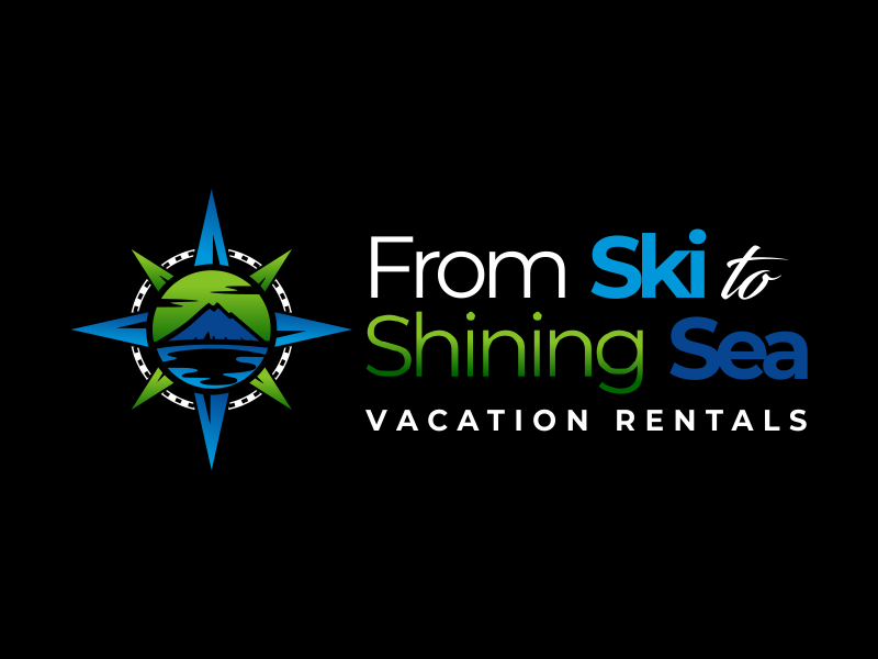 "From Ski to Shining Sea" Vacation Rentals logo design by cikiyunn