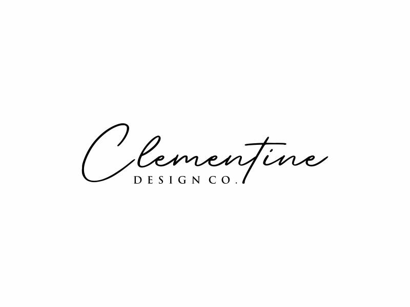 Clementine Design Co. logo design by ora_creative