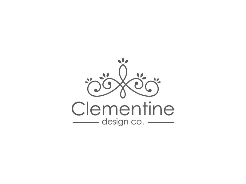 Clementine Design Co. logo design by Donadell