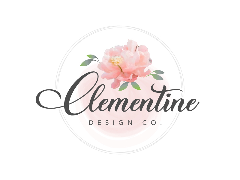 Clementine Design Co. logo design by MUSANG