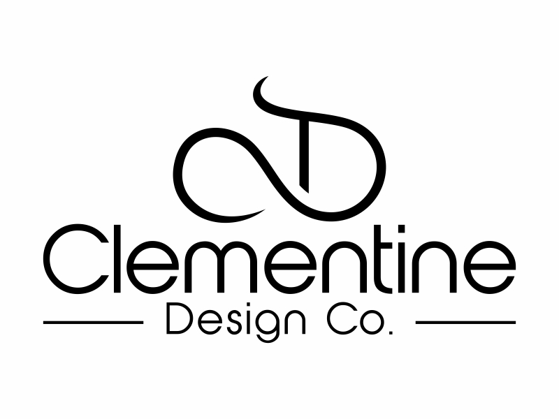 Clementine Design Co. logo design by FriZign