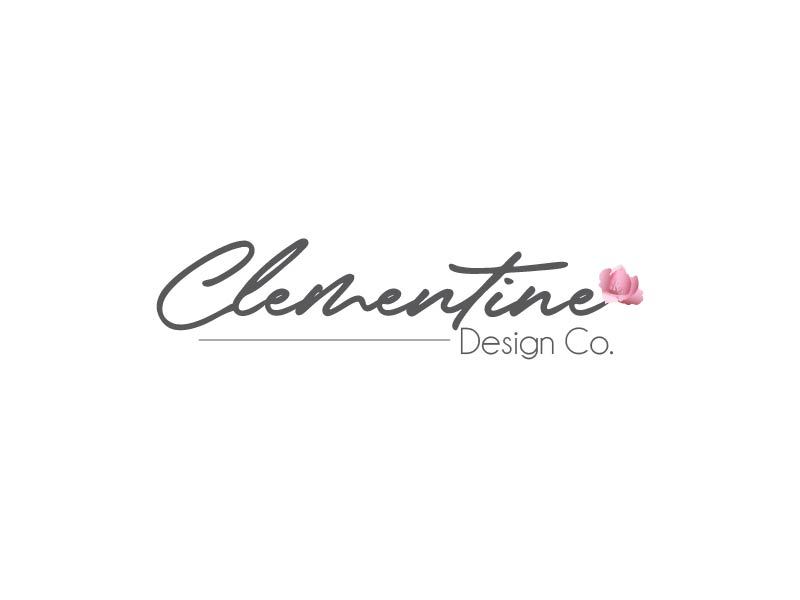 Clementine Design Co. logo design by usef44