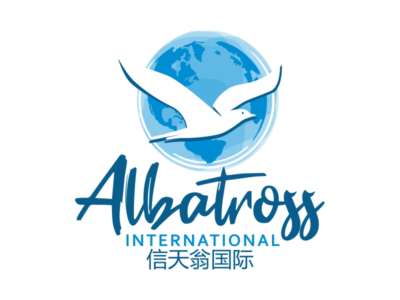 Albatross International 信天翁国际 logo design by ruki