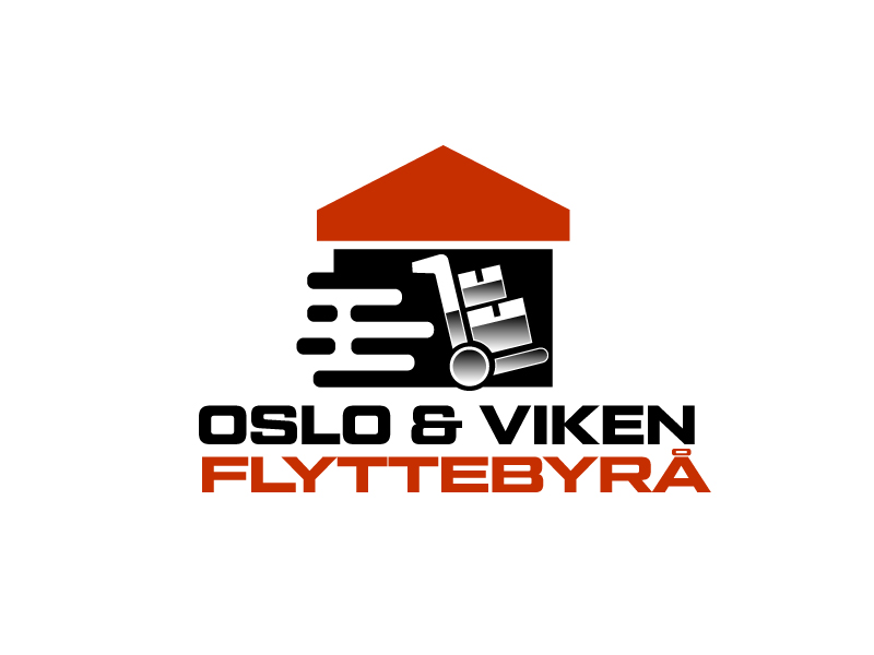 Oslo og Viken Flyttebyrå logo design by Erasedink