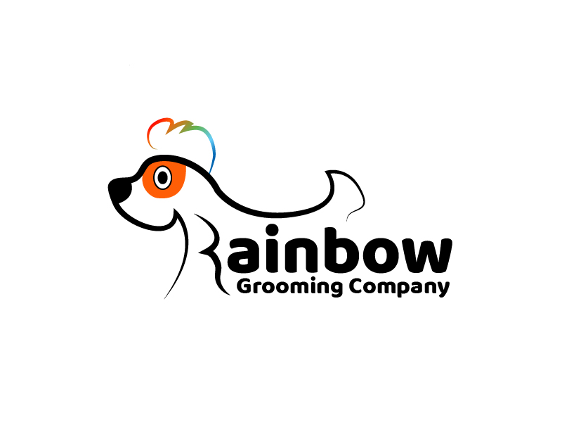 The Rainbow Grooming Company logo design by czars