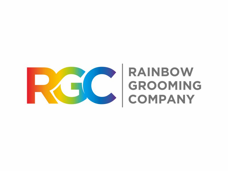 The Rainbow Grooming Company logo design by josephira