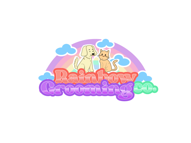 The Rainbow Grooming Company logo design by Dezigner Bro