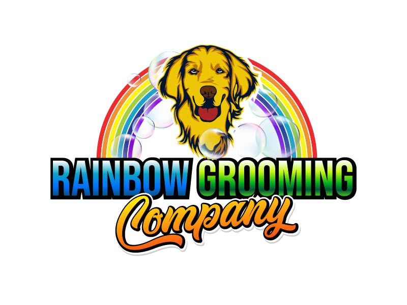The Rainbow Grooming Company logo design by axel182