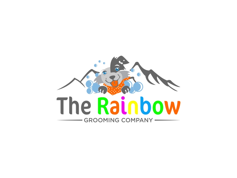 The Rainbow Grooming Company logo design by luckyprasetyo