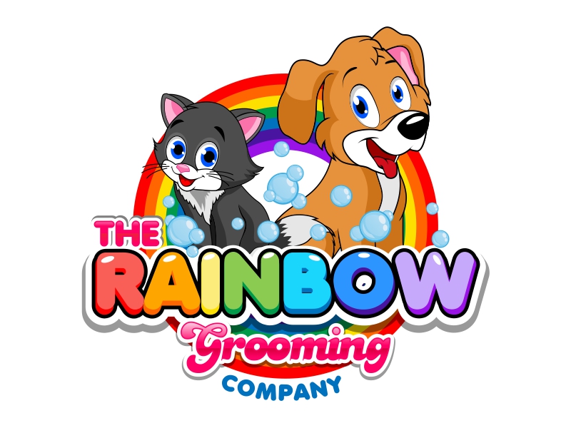 The Rainbow Grooming Company logo design by rizuki