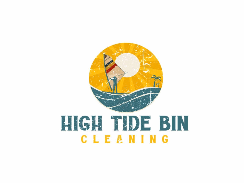 High Tide Bin Cleaning logo design by Greenlight
