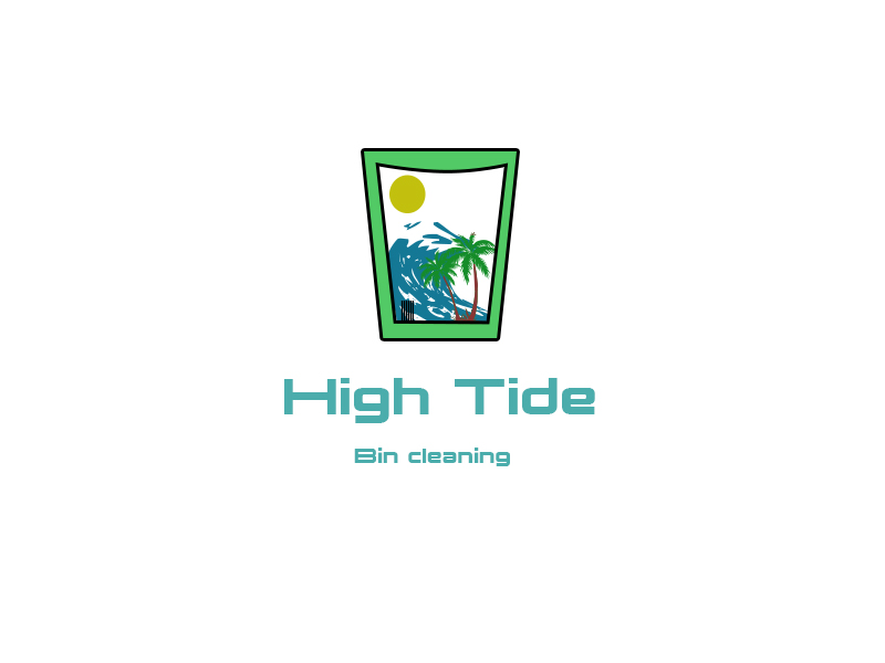 High Tide Bin Cleaning logo design by ivonk
