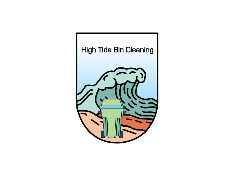 High Tide Bin Cleaning logo design by sanstudio