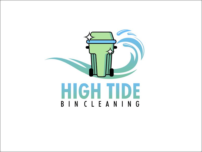 High Tide Bin Cleaning logo design by GURUARTS