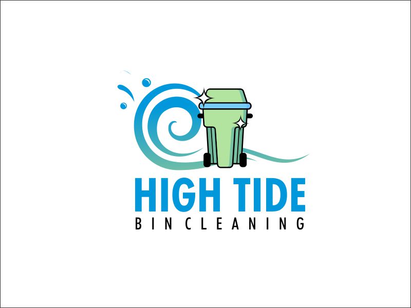 High Tide Bin Cleaning logo design by GURUARTS