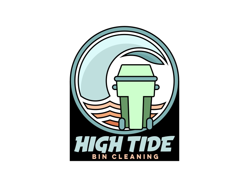 High Tide Bin Cleaning logo design by ekitessar