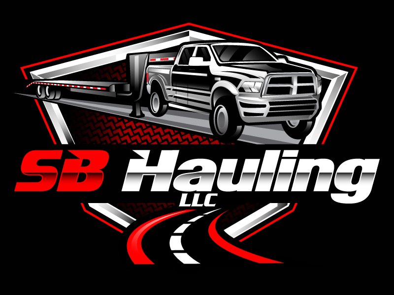 SB Hauling LLC logo design by Suvendu