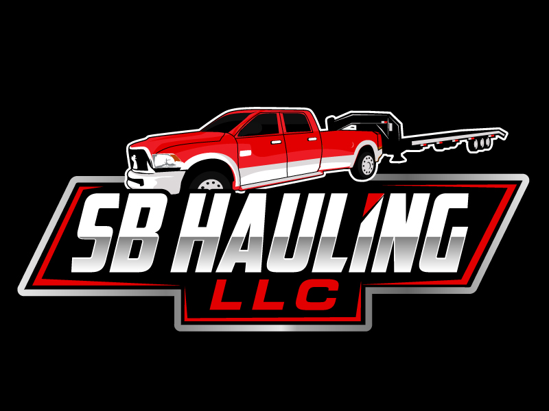 SB Hauling LLC logo design by ElonStark