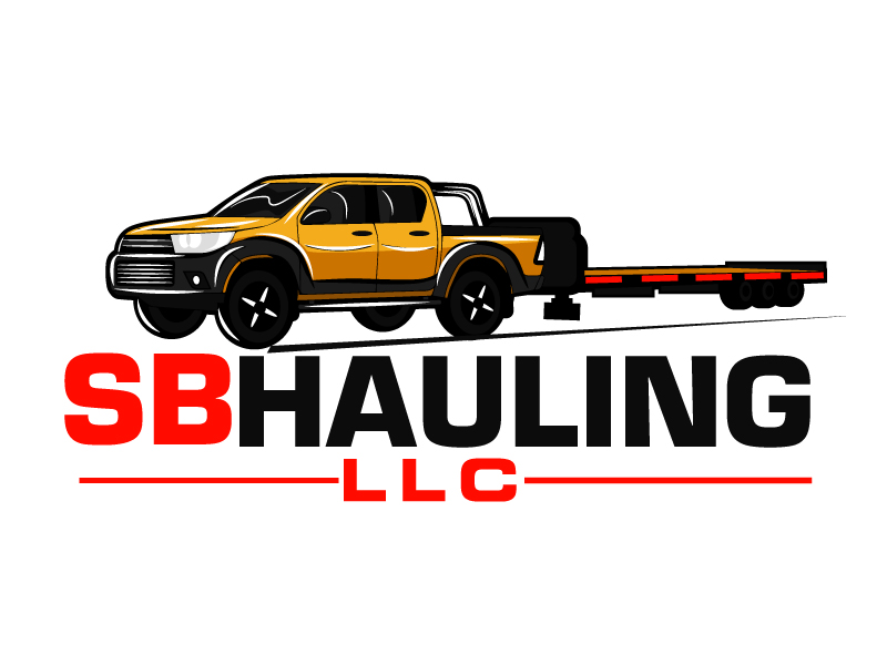 SB Hauling LLC logo design by ElonStark