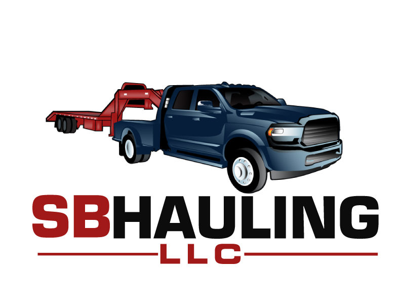 SB Hauling LLC logo design by ElonStark