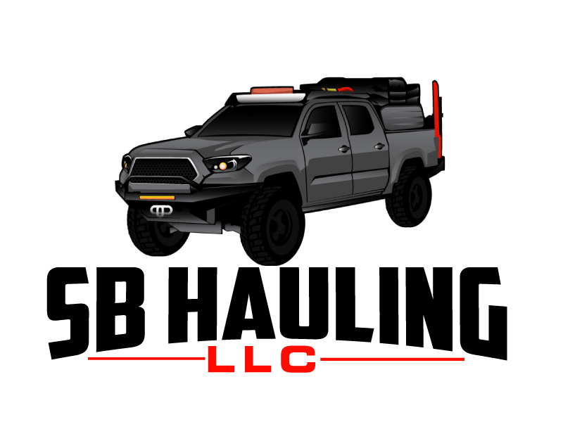 SB Hauling LLC logo design by ElonStark