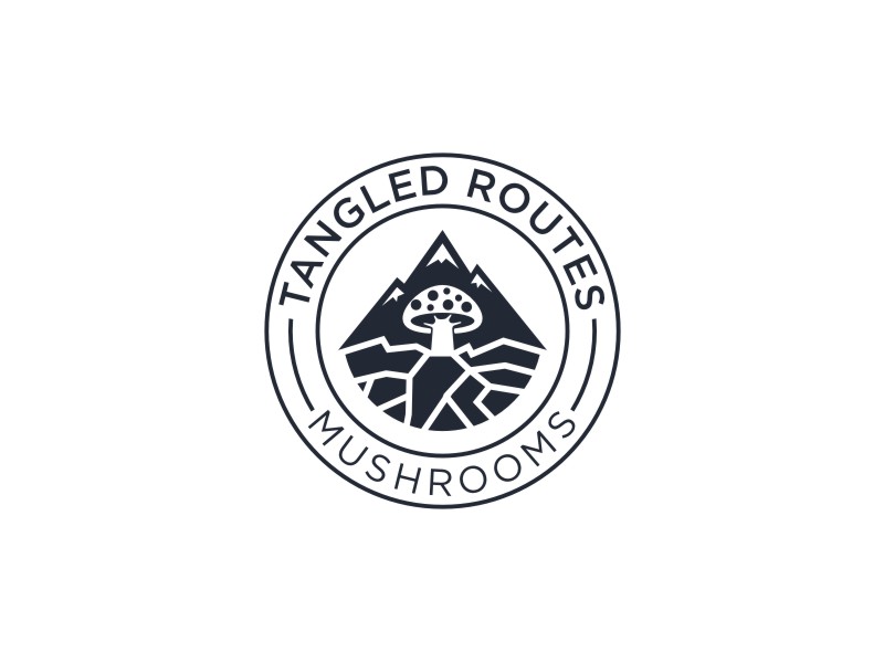 Tangled Routes Mushrooms logo design by Susanti