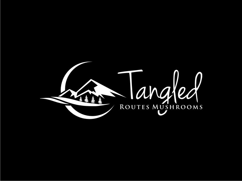 Tangled Routes Mushrooms logo design by Neng Khusna