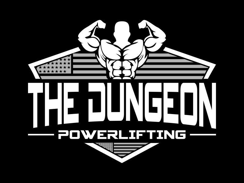 The Dungeon Powerlifting logo design by RIANW