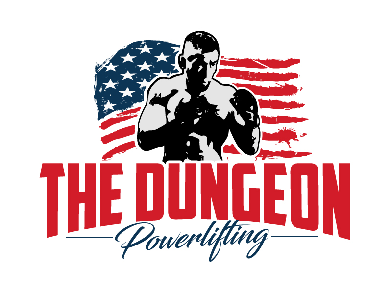 The Dungeon Powerlifting logo design by ElonStark