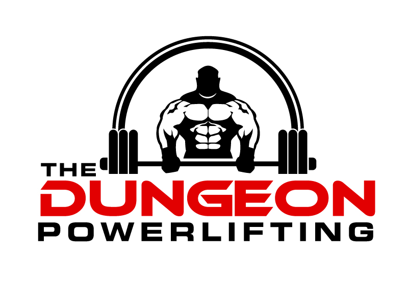 The Dungeon Powerlifting logo design by ElonStark