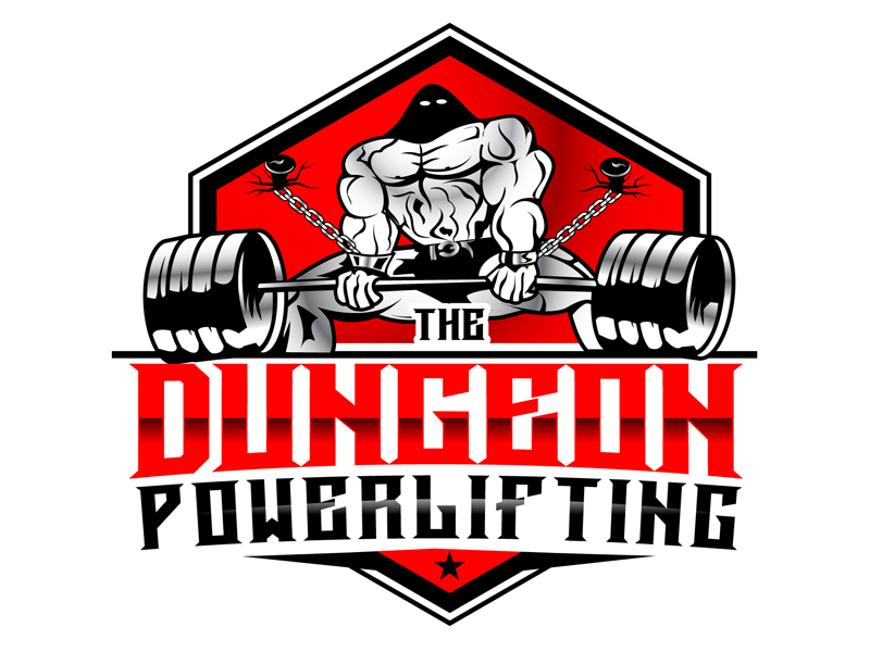 The Dungeon Powerlifting logo design by DreamLogoDesign