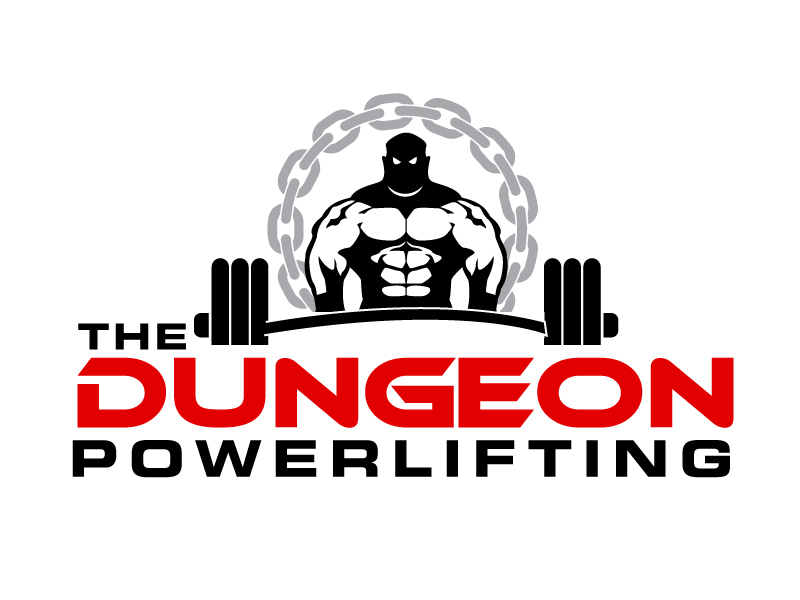 The Dungeon Powerlifting logo design by ElonStark