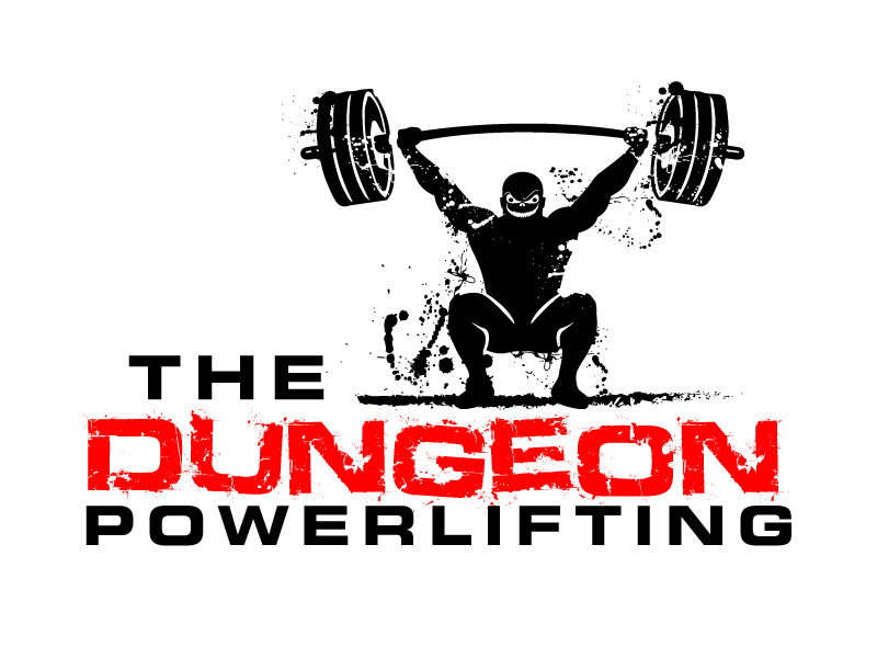 The Dungeon Powerlifting logo design by ElonStark