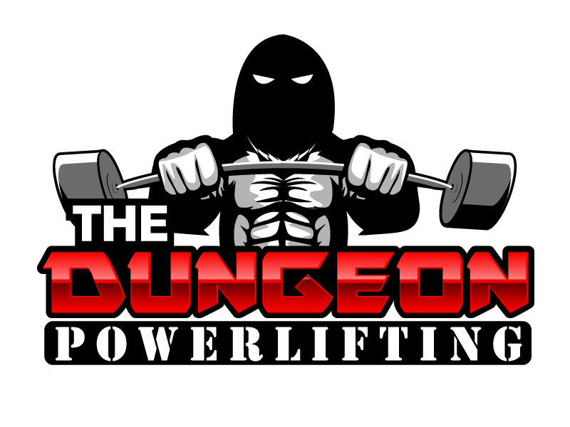 The Dungeon Powerlifting logo design by ElonStark