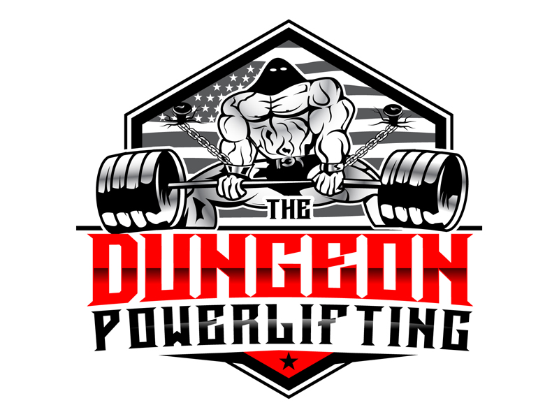 The Dungeon Powerlifting logo design by DreamLogoDesign