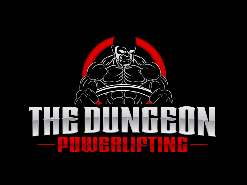 The Dungeon Powerlifting logo design by Kirito