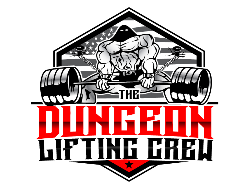 The Dungeon Powerlifting logo design by DreamLogoDesign