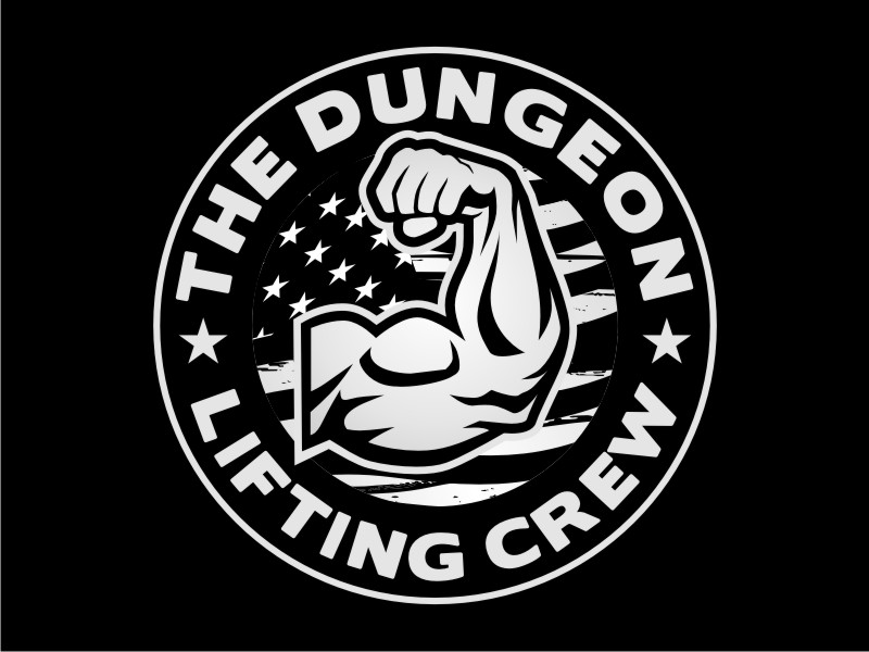 The Dungeon Powerlifting logo design by haze