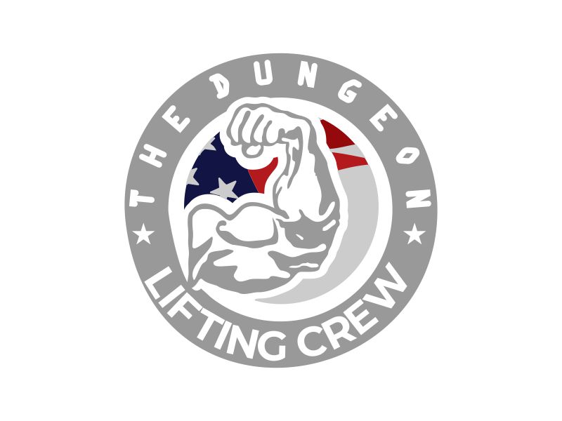 The Dungeon Powerlifting logo design by Akisaputra