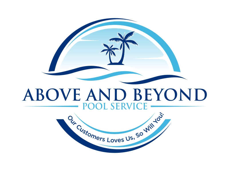 Above and Beyond Pool Service logo design by qqdesigns