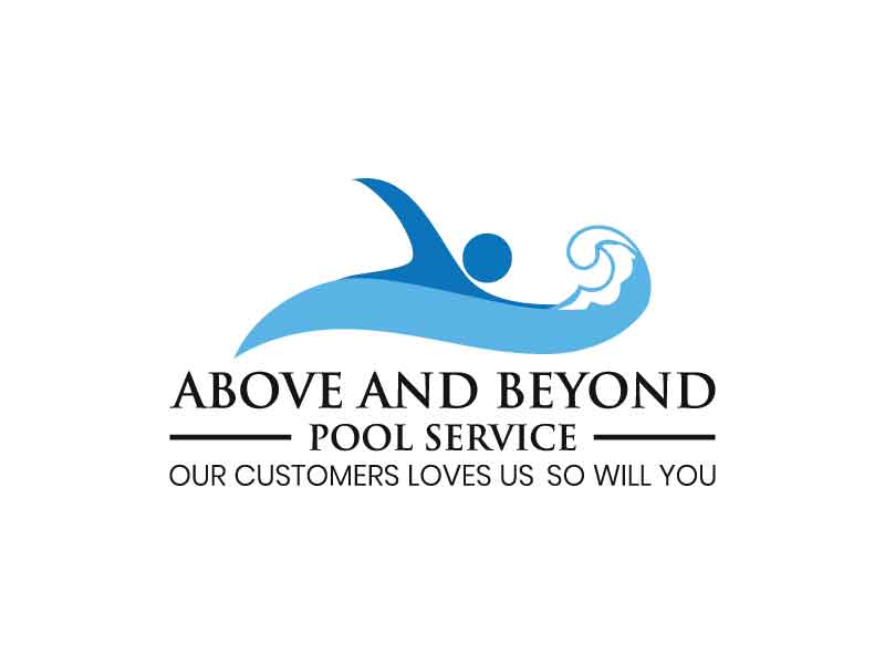Above and Beyond Pool Service logo design by Saraswati