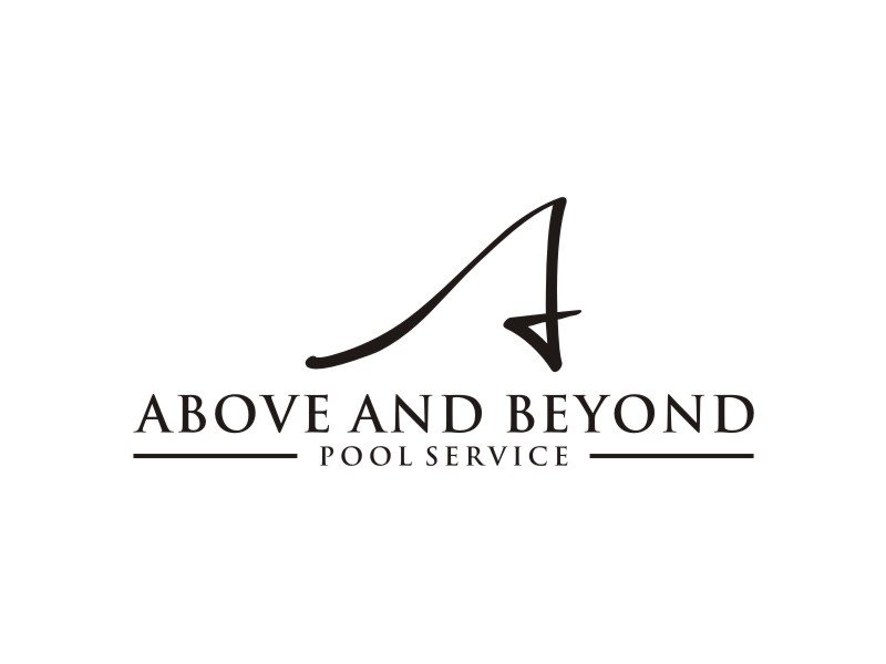 Above and Beyond Pool Service logo design by Artomoro