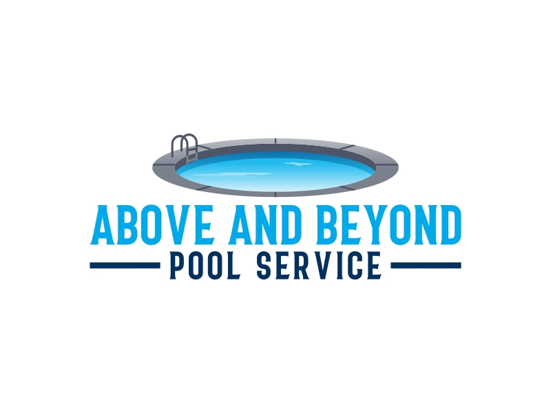 Above and Beyond Pool Service logo design by Kruger