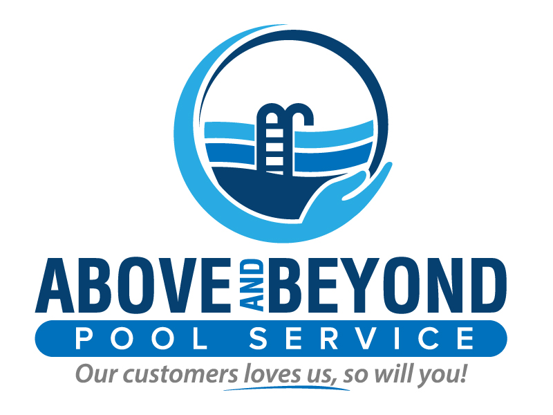 Above and Beyond Pool Service logo design by jaize