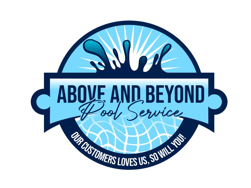 Above and Beyond Pool Service logo design by serprimero