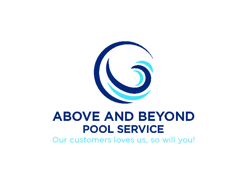 Above and Beyond Pool Service logo design by valace