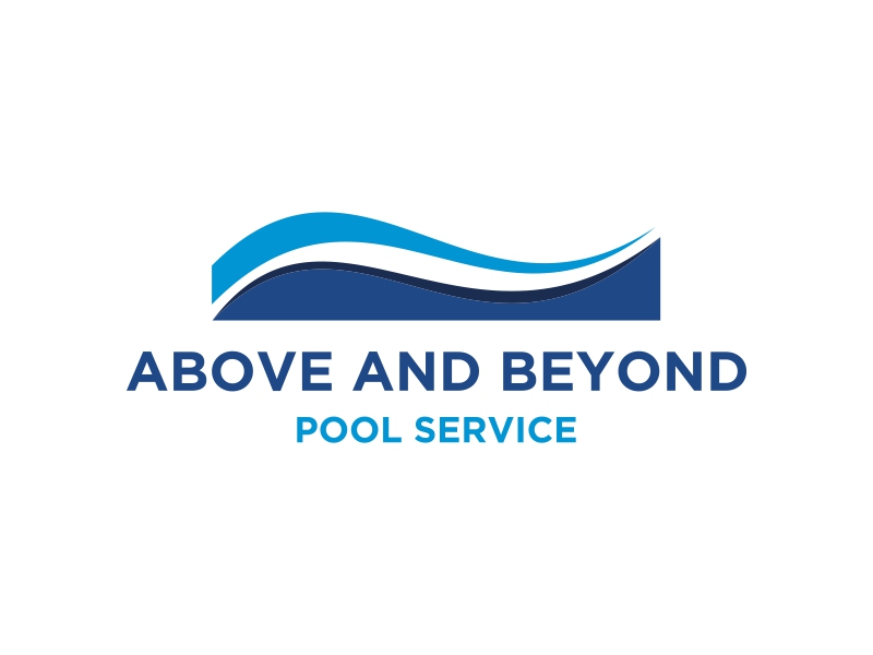 Above and Beyond Pool Service logo design by EkoBooM