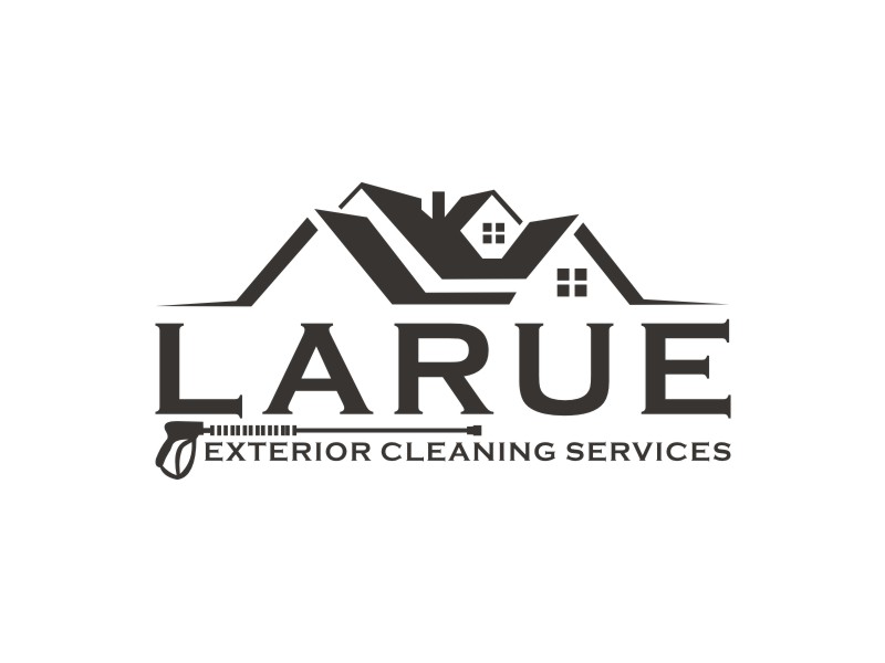 Larue exterior cleaning services logo design by Artomoro