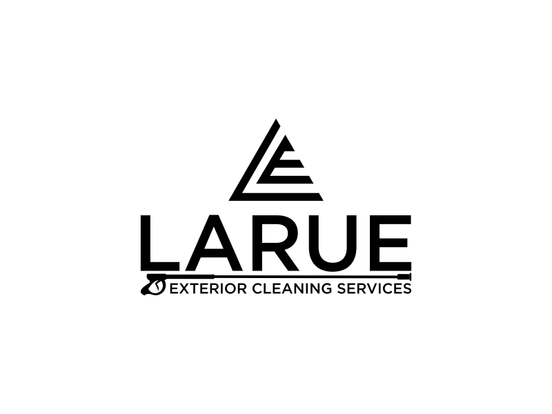 Larue exterior cleaning services logo design by luckyprasetyo
